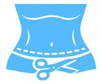 Retira la piel abdominal sobrante.