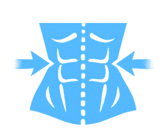Puede corregir la separación de los músculos abdominales.
