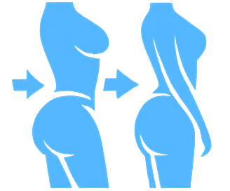 Define cintura, abdomen y contornos corporales.